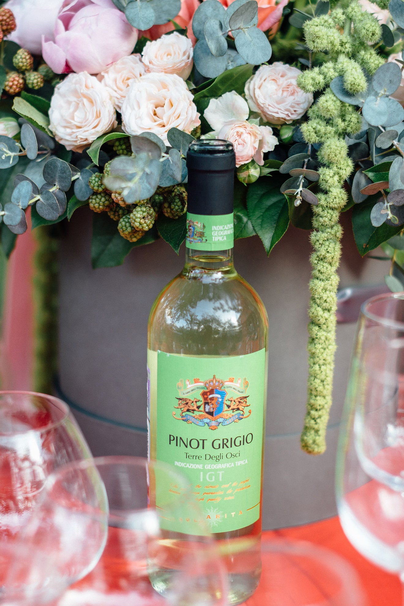 bottiglia di vino, esempio