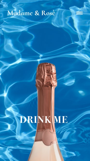 Sito web champagne per il mobile