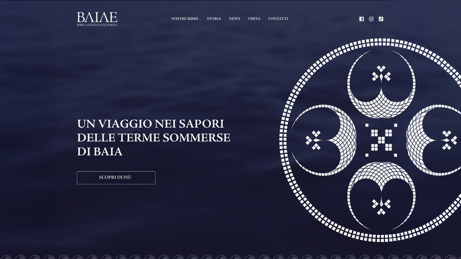 immagine della presentazione del sito web di baiae: birra artigianale