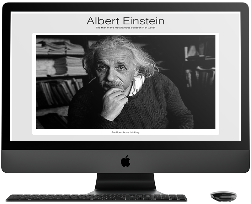 mockup tributo einstein