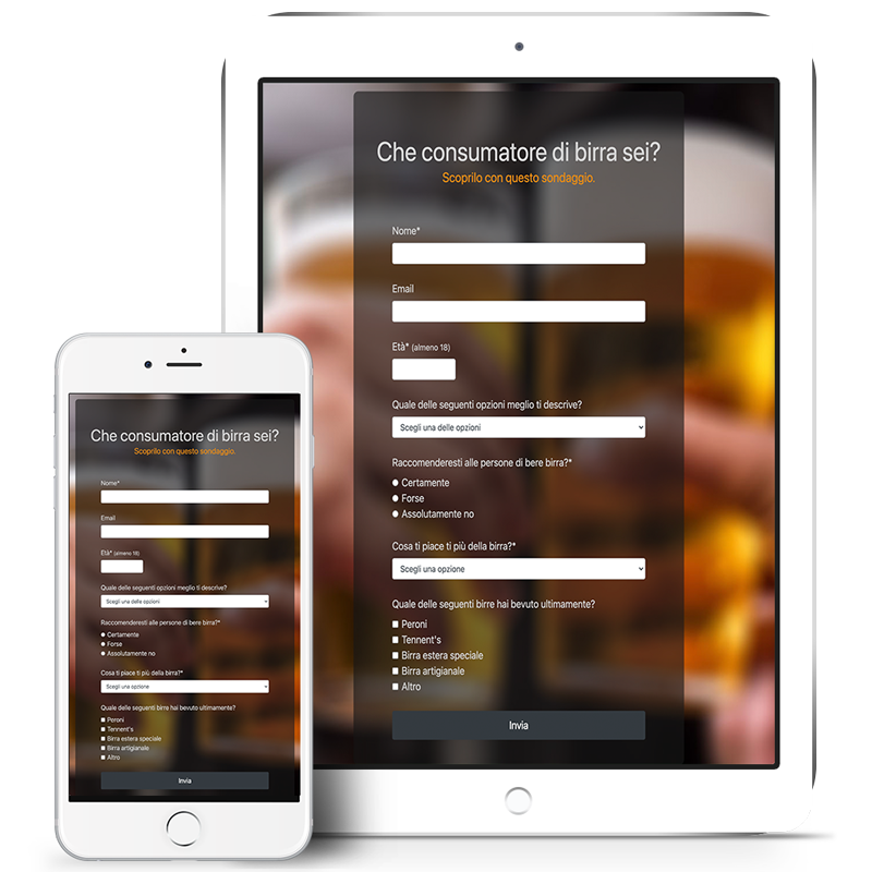 mockup che bevitore di birre sei